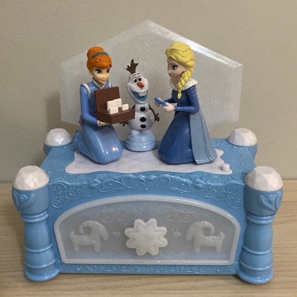 Disney Frozen Olaf-Anna-Elsa music and movements Jewelry box with a drawer - Picture 1 of 8